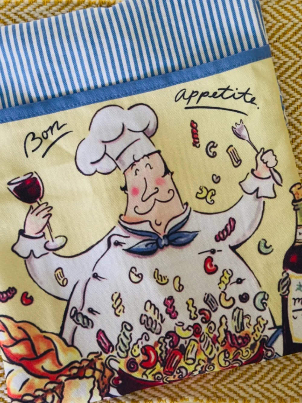 Mud Pie Chef's Apron Cartoon Caricature One Size